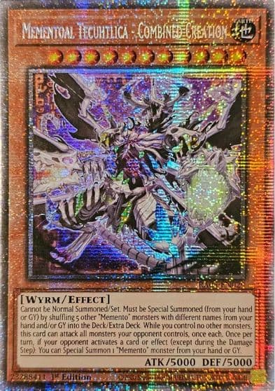 Mementoal Tecuhtlica Combined Creation Starlight Rare Rarity Collection 5 Yu-Gi-Oh! card