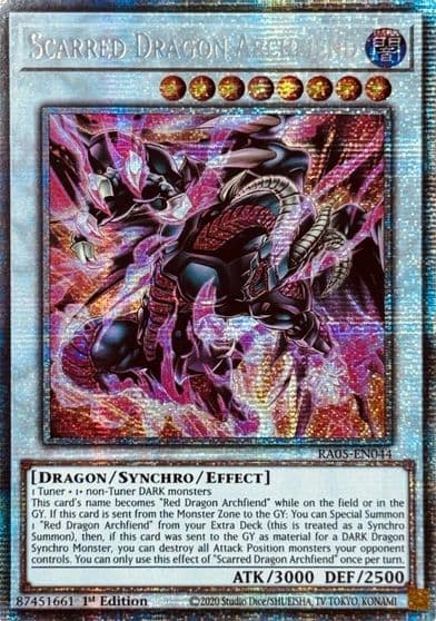 Scarred Dragon Archfiend Starlight Rare Rarity Collection 5 Yu-Gi-Oh! card