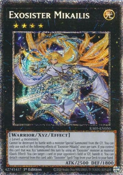 Exosister Mikailis Starlight Rare Rarity Collection 5 Yu-Gi-Oh! card