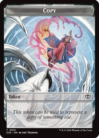 Copy Spirit 0010 Double Sided Token Secrets of Strixhaven Magic card