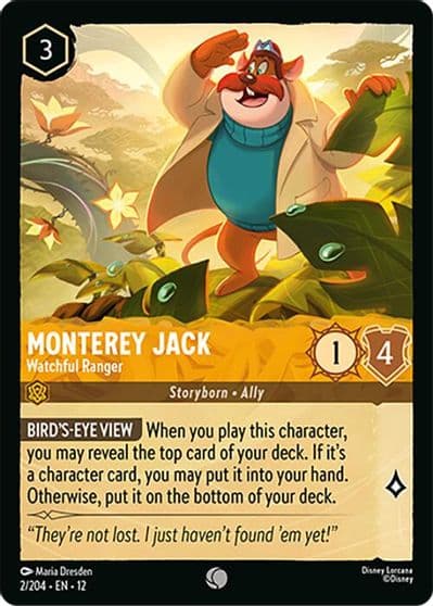 Monterey Jack Watchful Ranger Wilds Unknown Lorcana card