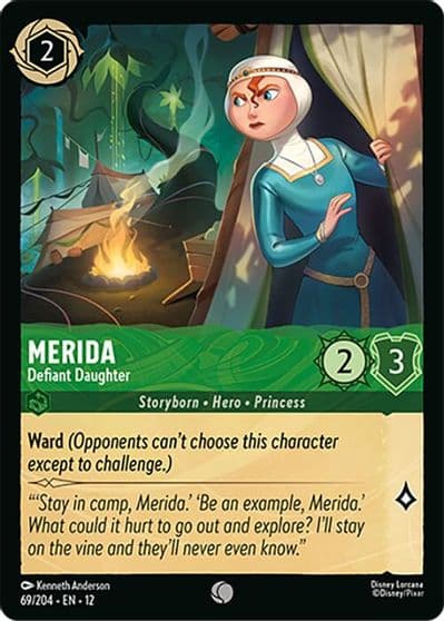 Merida Defiant Daughter Wilds Unknown Lorcana card