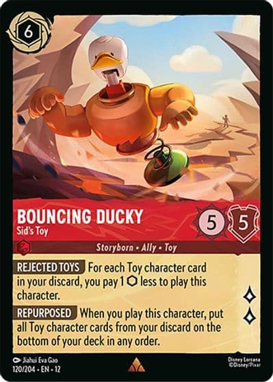 Bouncing Ducky Sids Toy Wilds Unknown Lorcana card