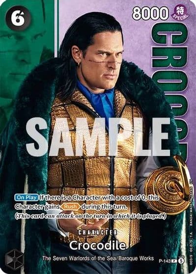 Crocodile P 143 Premium Card Collection Live Action Edition Vol2 Baroque Works One Piece Promotion Cards One Piece card