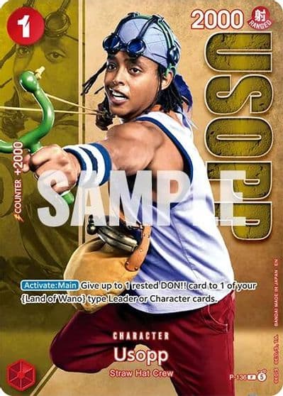 Usopp P 136 Premium Card Collection Live Action Edition Vol2 Straw Hat Crew One Piece Promotion Cards One Piece card