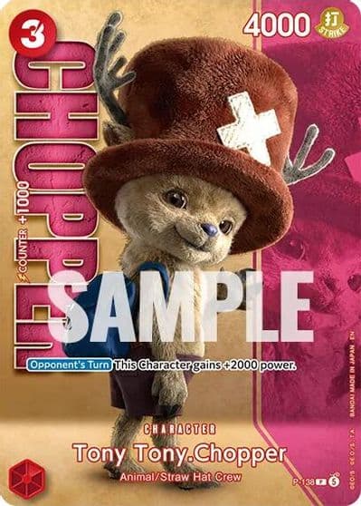 Tony TonyChopper P 138 Premium Card Collection Live Action Edition Vol2 Straw Hat Crew One Piece Promotion Cards One Piece card