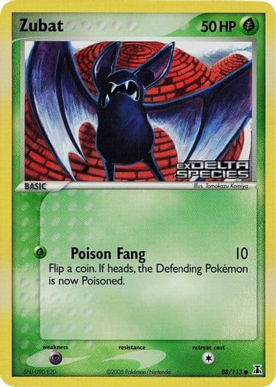 Zubat (Delta Species Stamp) Miscellaneous Cards & Products Pokemon card