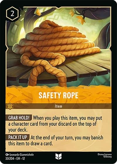 Safety Rope Wilds Unknown Lorcana card