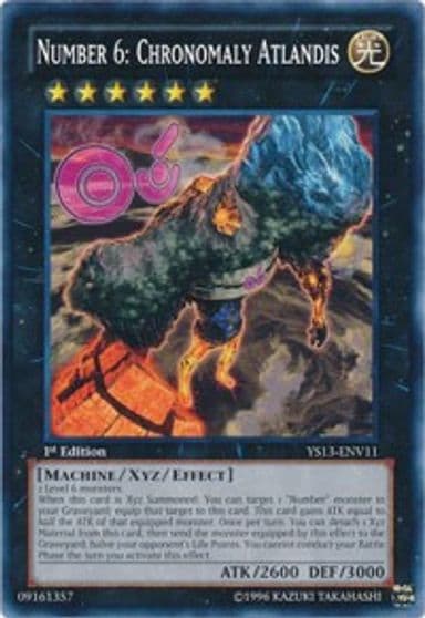 Number 6 Chronomaly Atlandis Super Starter: V for Victory Power-Up Pack Yu-Gi-Oh! card