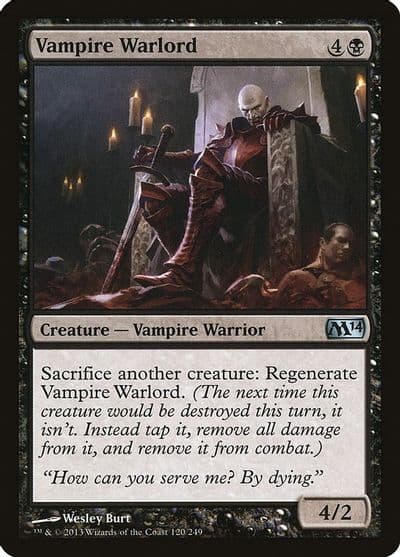 Vampire Warlord Magic 2014 (M14) Magic card