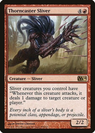 Thorncaster Sliver Magic 2014 (M14) Magic card