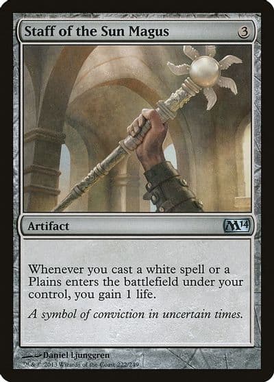 Staff of the Sun Magus Magic 2014 (M14) Magic card