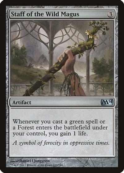 Staff of the Wild Magus Magic 2014 (M14) Magic card