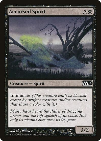 Accursed Spirit Magic 2014 (M14) Magic card