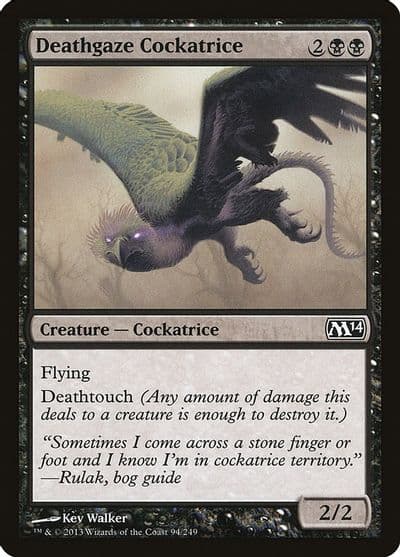 Deathgaze Cockatrice Magic 2014 (M14) Magic card