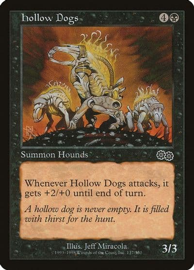 Hollow Dogs Urza's Saga Magic card
