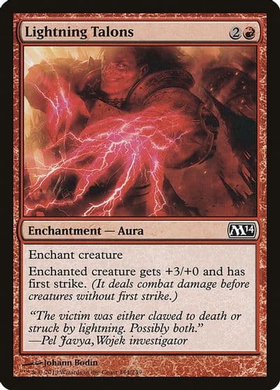 Lightning Talons Magic 2014 (M14) Magic card