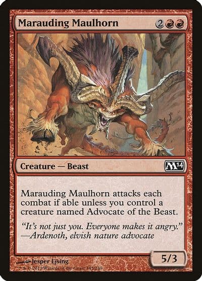 Marauding Maulhorn Magic 2014 (M14) Magic card