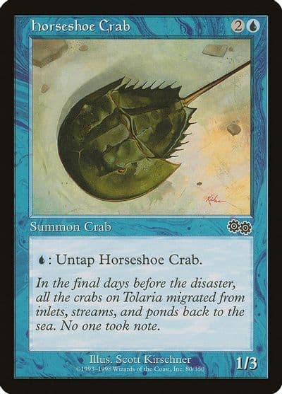 Horseshoe Crab Urza's Saga Magic card
