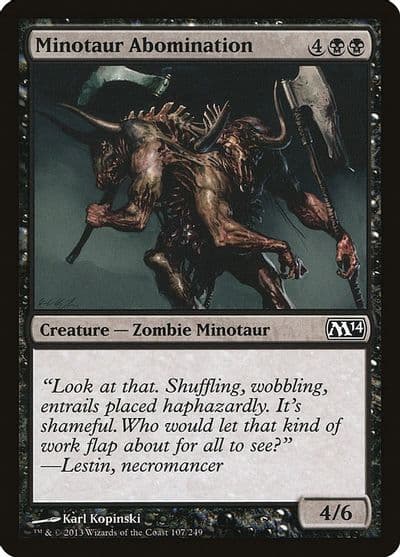 Minotaur Abomination Magic 2014 (M14) Magic card