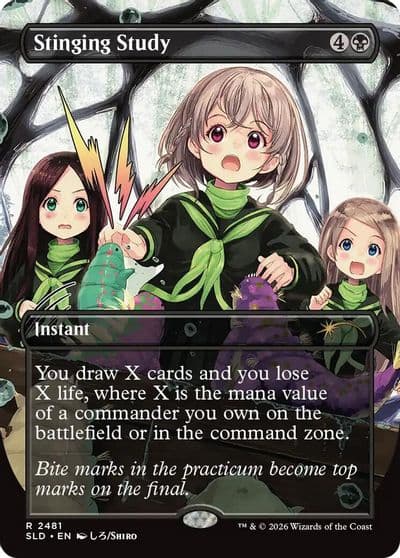 Stinging Study Secret Lair Drop Series Magic card