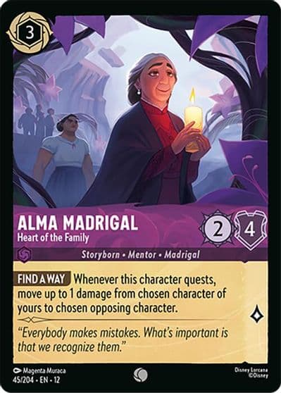 Alma Madrigal Heart of the Family Wilds Unknown Lorcana card