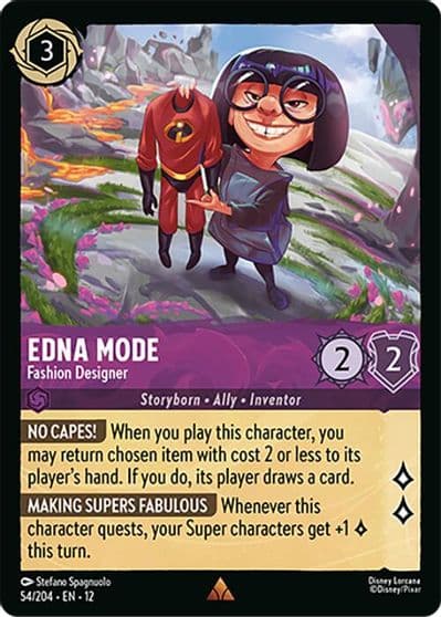 Edna Mode Fashion Designer Wilds Unknown Lorcana card