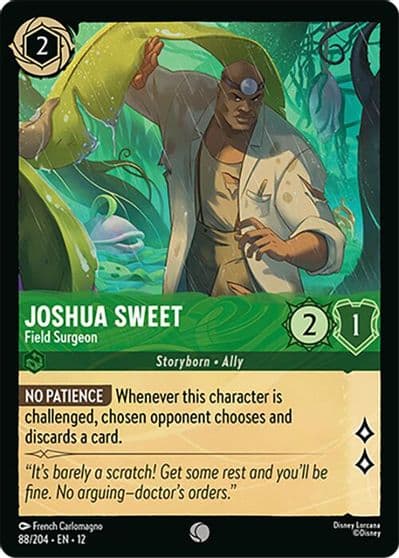 Joshua Sweet Field Surgeon Wilds Unknown Lorcana card