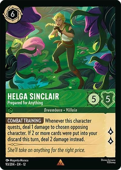 Helga Sinclair Prepared for Anything Wilds Unknown Lorcana card