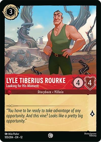 Lyle Tiberius Rourke Looking for His Moment Wilds Unknown Lorcana card