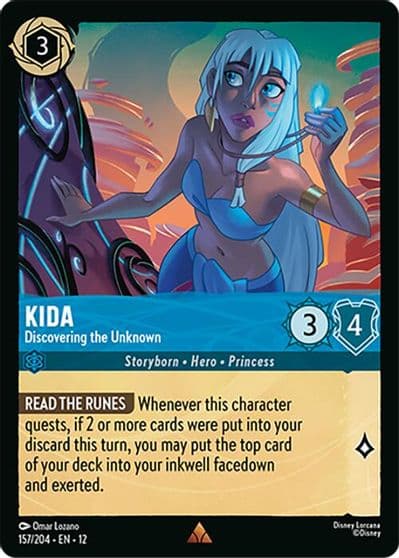 Kida Discovering the Unknown Wilds Unknown Lorcana card