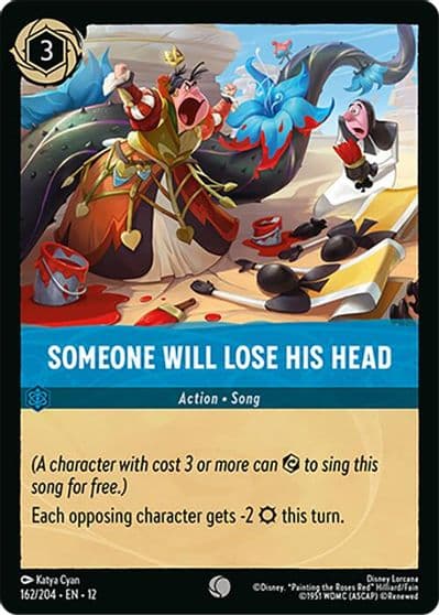 Someone Will Lose His Head Wilds Unknown Lorcana card