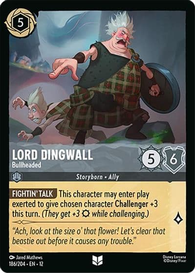 Lord Dingwall Bullheaded Wilds Unknown Lorcana card