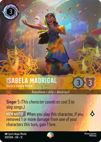 Isabela Madrigal Such a Lovely Voice Epic Wilds Unknown Lorcana card