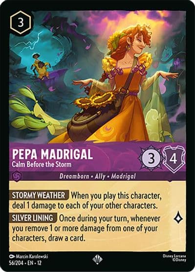 Pepa Madrigal Calm Before the Storm Wilds Unknown Lorcana card