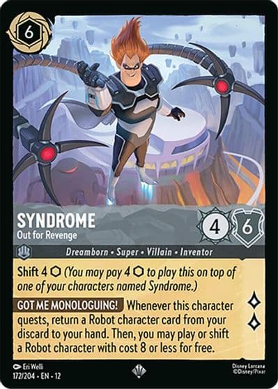 Syndrome Out for Revenge Wilds Unknown Lorcana card