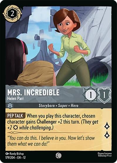 Mrs Incredible Helen Parr Wilds Unknown Lorcana card
