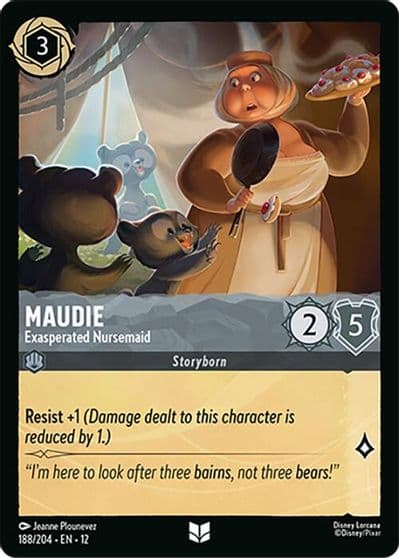 Maudie Exasperated Nursemaid Wilds Unknown Lorcana card