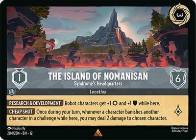 The Island of Nomanisan Syndromes Headquarters Wilds Unknown Lorcana card