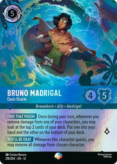 Bruno Madrigal Oasis Oracle Epic Wilds Unknown Lorcana card