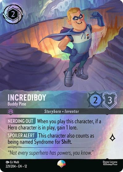 Incrediboy Buddy Pine Epic Wilds Unknown Lorcana card