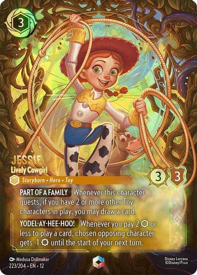 Jessie Lively Cowgirl Enchanted Wilds Unknown Lorcana card