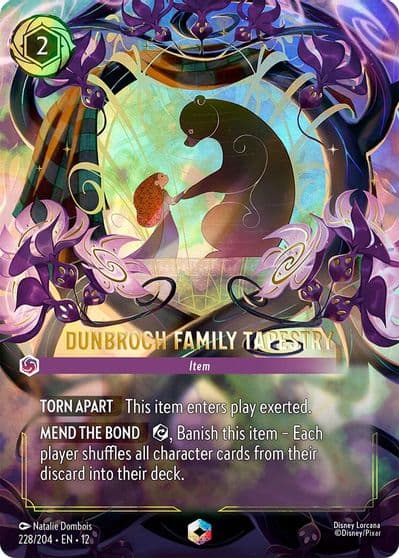 DunBroch Family Tapestry Enchanted Wilds Unknown Lorcana card