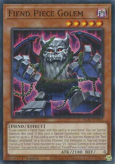 Fiend Piece Golem Blazing Dominion Yu-Gi-Oh! card