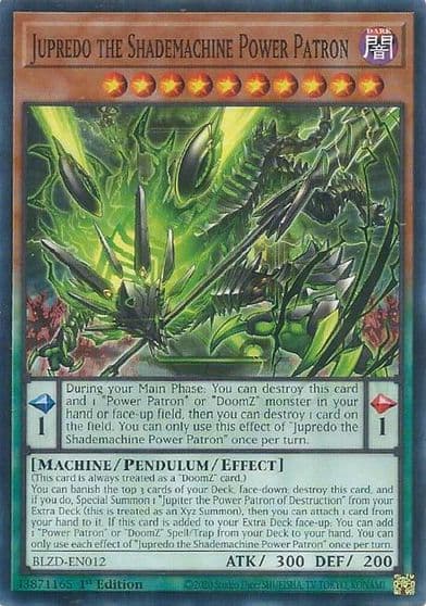 Jupredo the Shademachine Power Patron Blazing Dominion Yu-Gi-Oh! card