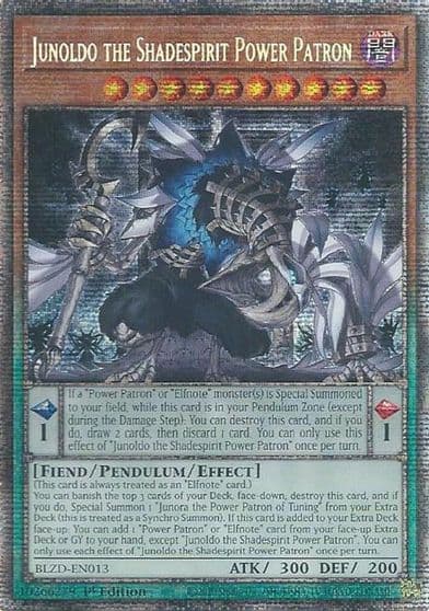 Junoldo the Shadespirit Power Patron Starlight Rare Blazing Dominion Yu-Gi-Oh! card