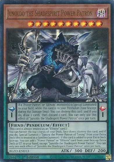 Junoldo the Shadespirit Power Patron Blazing Dominion Yu-Gi-Oh! card