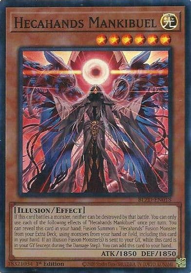 Hecahands Mankibuel Blazing Dominion Yu-Gi-Oh! card