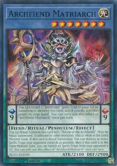 Archfiend Matriarch Blazing Dominion Yu-Gi-Oh! card