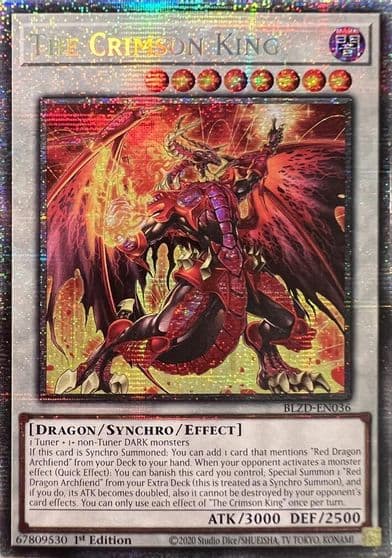 The Crimson King Starlight Rare Blazing Dominion Yu-Gi-Oh! card